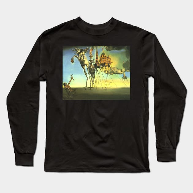 Painting The Temptation of St. Anthony Salvador Dali T-Shirt T-Shirt Long Sleeve T-Shirt by J0k3rx3